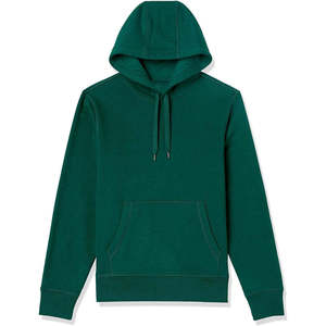 Sudadera con Capucha Verde para Hombre, de Algodón y Felpa, con Bolsillo Canguro, Corte Regular, Informal, Diseño 3D - Product Image 1