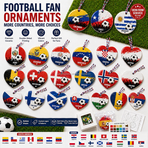 Ornement en céramique Coupe du Monde de Football Brésil 2026, Souvenir pour supporters de football, Cadeaux promotionnels sportifs OEM - Product Image 5