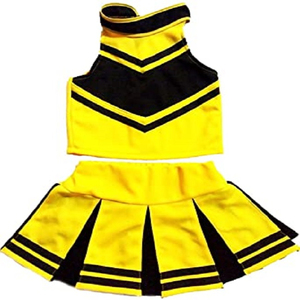 Tenue de cheerleading pour filles à finition polie avec logo personnalisé pour les événements scolaires, les fêtes et les spectacles - Product Image 2