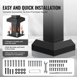 Corrimano a 2-3 gradini per anziani all'aperto Retro arco nero portico parti scale - Product Image 4