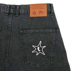 กางเกงยีนส์ขาสั้นลำลองผู้ชาย ทรงหลวม ขาตรง สไตล์ฤดูร้อน แห้งเร็ว ระบายอากาศได้ดี ปรับแต่งได้ คุณภาพดีที่สุด กางเกงขาสั้นทรงแบ็กกี้ - Product Image 2