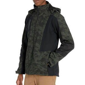 Men's High Quality Custom Softshell <b>Cycling</b> <b>Jacket</b> Water Resistant <b>Reflective</b> with Front Logo Stand Collar for Winter - Product Image 2