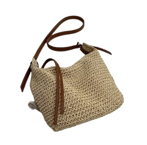 กระเป๋าถือแฮนด์เมดใหม่2023กระเป๋าฟางโครเชต์ macrame ชายหาดส่งตรงจากผู้ผลิตอินเดีย - Product Image 1