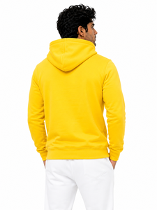 Sudadera con Capucha para Hombre, Gris, Sólida, Corte Regular, 100% Algodón, Forro Polar, Informal, con Bolsillo, Impermeable - Product Image 1