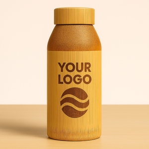 Custom Engraved Natural Bamboo Water Bottle | Eco-Friendly Reusable Drink Bottle for Outdoor Home Use | OEM Private Label - Product Image 5