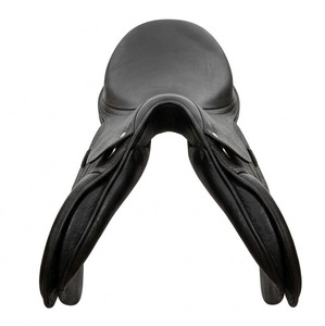 Selle d'Équitation Anglaise en Cuir avec Arceau en Bois, Design Classique, Noire, Équipement d'Équitation Professionnel - Product Image 2