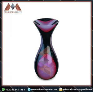 Florero de mármol de ónix multicolor personalizado de alta calidad, Diseño Artesanal de arte popular para decoración del hogar a la venta ahora - Product Image 4