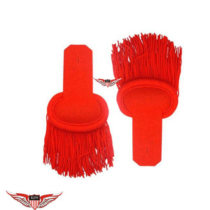 Epaulettes Rojos con Flecos, Epaulettes Franceses Estilo Napoleón - Product Image 1
