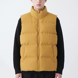 Chaleco Acolchado Amarillo para Hombre Hawk Eye, Cuello Alto, Cierre de Cremallera, Bolsillos Frontales, Resistente al Viento, Chaqueta Casual de Invierno, 100% Poliéster - Product Image 6