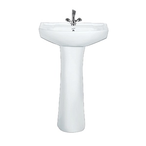 Lavabo Ovalado de Cerámica Sanso 4012 para Uso Exterior, Instalación en Superficie, Venta Directa de Fábrica desde India - Product Image 1