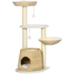 Albero Tiragraffi in Legno per il Divertimento di Tuo Amico Felino nel Gioco e nella Salita! - Product Image 4