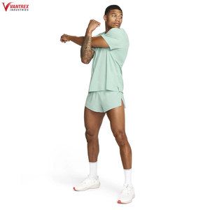 Meilleur prix de gros – Short personnalisé 100 % coton pour homme, style urbain, respirant, avec cordon de serrage, short de sport - Product Image 5