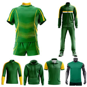 Maillot de rugby respirant 100 % polyester à manches courtes, ensemble uniforme d'entraînement pour équipe, impression numérique – Vente chaude - Product Image 4