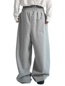 กางเกงจ็อกเกอร์ผ้าฝ้ายเฟรนช์เทอร์รี่ทรงตรงขนาดใหญ่พิเศษสำหรับผู้ชายรุ่นลำลองน้ำหนักเบาแบบสั่งทำปี 2026 ล้างสีแบบแอซิดวอช - Product Image 3