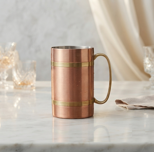 Mug en cuivre, verre à boire en métal de taille moyenne, très vendu, pour glace pilée, usage quotidien, tasse Julep pour la maison - Product Image 1