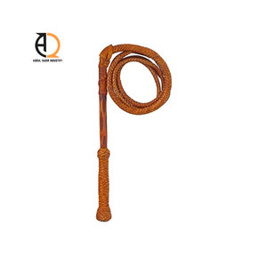 Fouet en cuir flexible avec poignée en cuir - Product Image 5