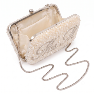 Beadcraft Exports - Bolso de Mano con Cuentas de Perlas, Elegante Bolso de Noche para Mujer, Cierre Magnético, para Todas las Temporadas - Product Image 2