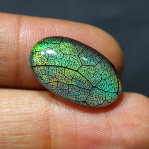 Australian Monarch Opal Doublet Gemstone Green <b>Fire</b> Opal Handmade <b>Stone</b> Jewelry <b>Fire</b> Opal Doublet Monarch Gemstone Pendant - Product Image 1