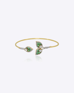 กำไลข้อมือ Danta Gems Petal Drift ดีไซน์ดอกไม้สุดหรูหรา สร้อยข้อมือทอง 14K ดีไซน์เก๋ ปรับขนาดได้ เครื่องประดับแฟชั่น - Product Image 1