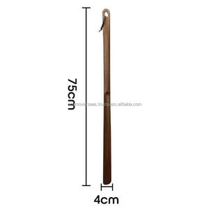 Luxury Wooden <b>Shoe</b> <b>Horn</b> with Long Handle Smooth Finish Best for Comfort & Durability - Product Image 1
