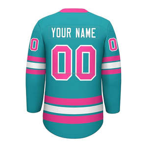 Maillot de hockey sur glace en polyester unisexe sur mesure conception libre avec impression par sublimation pour vêtements de hockey sur glace unisexes - Product Image 2