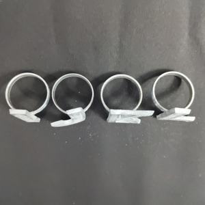 Élégant anneau de serviette en aluminium avec lettre I J K L, pièce unique, boucle de serviette en métal alphabet pour vaisselle de table personnalisée pour dîner - Product Image 5