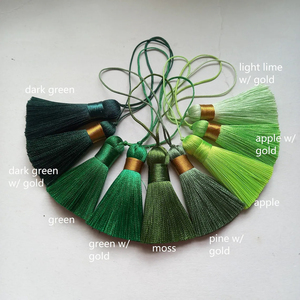 Silk Jewelry Making <b>Tassels</b> 3.5 Inch for Necklaces Earring <b>Tassels</b> Handmade Silky <b>Tassel</b> Supplier You Choose Custom Colors - Product Image 5