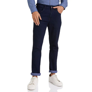 Men's Casual Denim <b>Jeans</b> Pants Comfortable Breathable Stretch Fabric Classic Straight Fit Fashion Clothing for <b>Work</b> Travel - Product Image 1