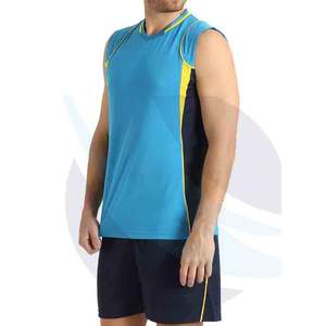 Ensemble d'uniformes de volley-ball pour hommes, design personnalisé, sublimation, respirant, 100% polyester, séchage rapide, vêtements de sport pour hommes - Product Image 5