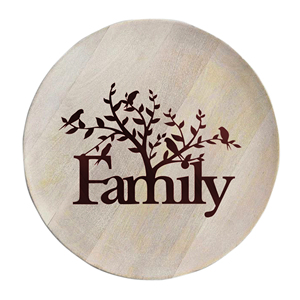 Assiette en bois imprimée avec logo personnalisé, en bois de manguier, style farmhouse, décoration de table, OEM, assiette ronde en bois naturel pour la restauration - Product Image 6