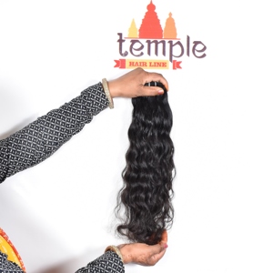 Cheveux Indiens Remy Grade 100g Ondulés Profonds Double Trame Faite à la Machine Cuticules Alignées Pointes à Traction Simple Toutes Couleurs Cheveux Humains - Product Image 1