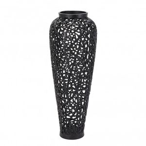 Metal Decoratives flower Vases With Antiqing finishing <b>tall</b> metal vase luxury flower vase center <b>table</b> vase home décor vase, - Product Image 1
