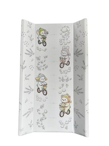 Cambiador de pañales acolchado y suave para montar en la cuna, con borde resistente de MDF y capa protectora de PVC para pañales de recién nacidos - Product Image 2