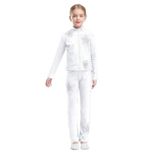 6-16 personalizado al por mayor niños traje de baile de escenario niñas patinaje artístico ropa de gimnasia entrenamiento ropa de baile ropa de rendimiento - Product Image 4