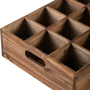Cajas de madera de acacia rústicas de alta calidad para almacenamiento, caja de madera con asas para servir botellas, procedentes de Vietnam. - Product Image 5