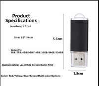 Flashdisk USB 2.0 Metal 64 Gb, Flashdisk 128 Gb Tahan Air, Pen Drive 16GB, USB Key 4GB 8GB, Pendrive 32gb