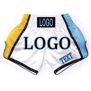 Shorts de Combat Personnalisés 2026 pour Kickboxing, Muay Thai, Arts Martiaux, BJJ et Grappling – Logo Personnalisé pour Entraînement et Compétition - Product Image 1