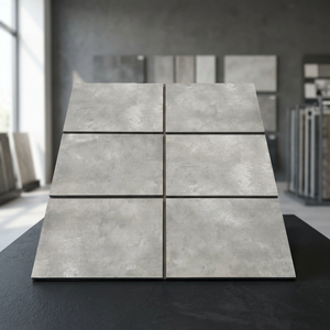 Excepcionales baldosas de porcelana para exterior, estilo europeo, color gris piedra, antideslizantes, de alta resistencia, para baño y centro comercial - Product Image 1