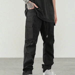 กางเกงคาร์โก้ลำลองทรงปกติสำหรับผู้ชาย พิมพ์โลโก้ได้ น้ำหนักเบา คุณภาพสูง ผลิตจากผ้าฝ้าย รับผลิตแบบ OEM ODM - Product Image 1