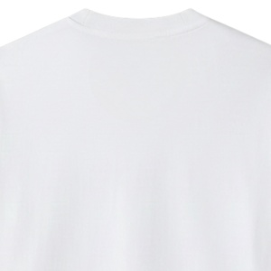 Camiseta Blanca Oversize para Hombre, Manga Corta, Cuello Redondo, Algodón, Estilo Casual Urbano, Logotipo Pequeño en el Pecho, Camiseta de Verano - Product Image 4