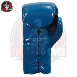 ถุงมือชกมวยหนัง PU คุณภาพพรีเมียม สีน้ำเงินไล่เฉด น้ำหนักเบา ซับแรงกระแทก ผลิตตามสั่ง ราคาขายส่ง - Product Image 3