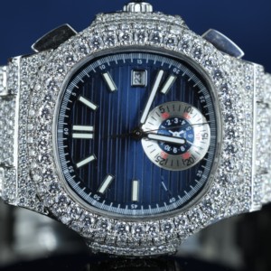 Elegante Reloj Mecánico de Diamantes Moissanite Estilo Hip Hop con Correa de Cadena de 16 mm para Uso Diario y Eventos Nocturnos - Product Image 3