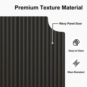 Credenza Lunga a 4 Ante in Legno, Mobile Buffet, Consolle, Bar Caffè, Armadietto Contenitore - Categoria Prodotti - Product Image 2