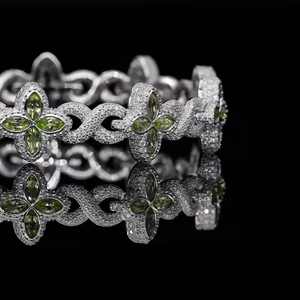 Nueva Llegada Pulsera Cubana Infinito de Plata 925 con Moissanita VVS Estilo Hip Hop Iced, Joyería para Fiesta - Product Image 2