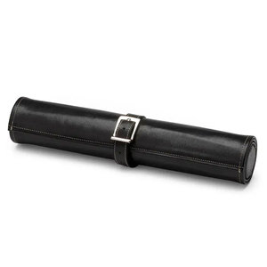 Boîte à échecs pliable en cuir noir de qualité supérieure avec boucle, étui de rangement portable pour fêtes en intérieur - Product Image 6