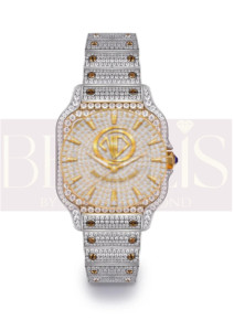 Montre unisexe de luxe en acier inoxydable avec mouvement mécanique ETA, sertie de diamants Moissanite de qualité supérieure, style Hip Hop, pierres VVS, étanchéité 5 ATM - Product Image 5