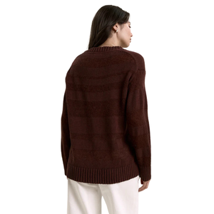 Pull en tricot à col rond pour femme, manches longues, doux et léger, décontracté, élégant, mode automne-hiver - Product Image 4