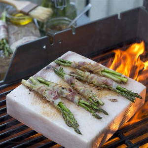 Premium Quality Refined Himalayan <b>Pink</b> Salt Cooking Slab Stainless Steel Holder Customizable Size for Kitchen Home Decoration - Product Image 5