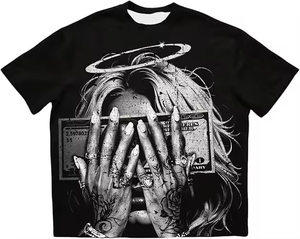 Camisetas Casuales de Verano para Hombre, Talla Grande, Estilo Holgado, Transpirables, 100% Algodón, de Alta Calidad, las Más Vendidas por Fabricantes Profesionales - Product Image 1