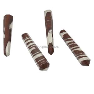 Vente en gros de cristal naturel Quartz Narmada pierre précieuse à double pointe sculptée Style amour Technique de gravure divers - Product Image 1